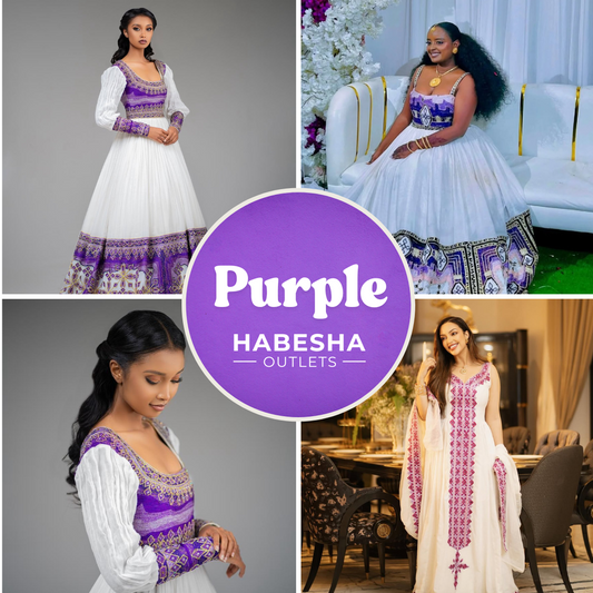 Purple Habesha kemis collection guide