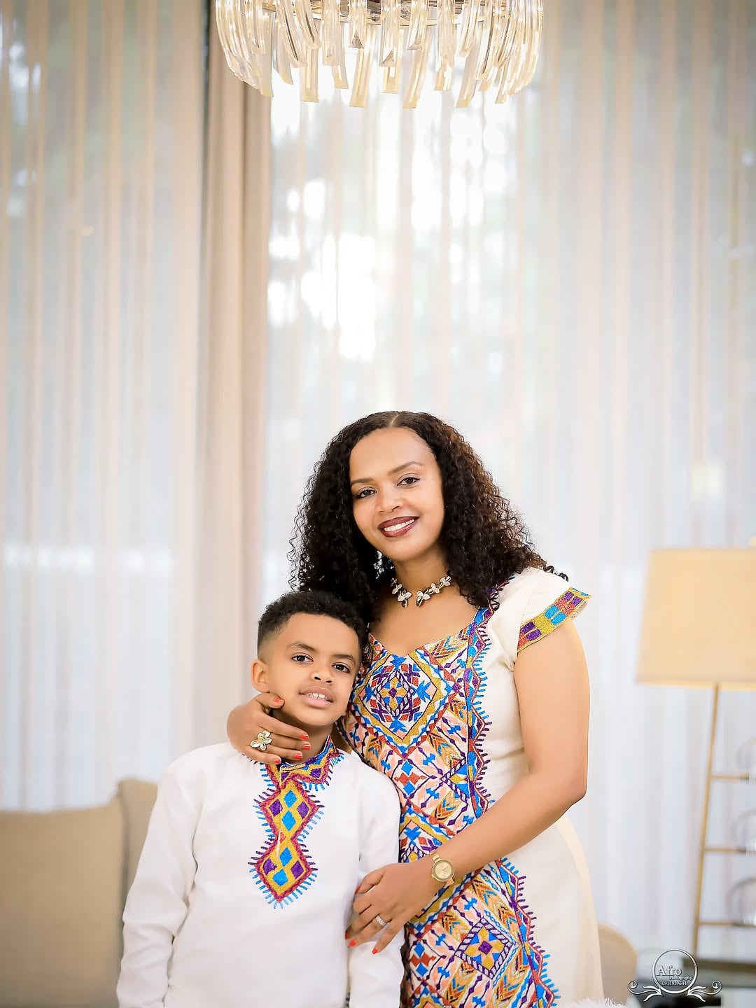 Vibrant Traditional Ethiopian Wear – Family Habesha Outfit Set by Tsehaye Mehari