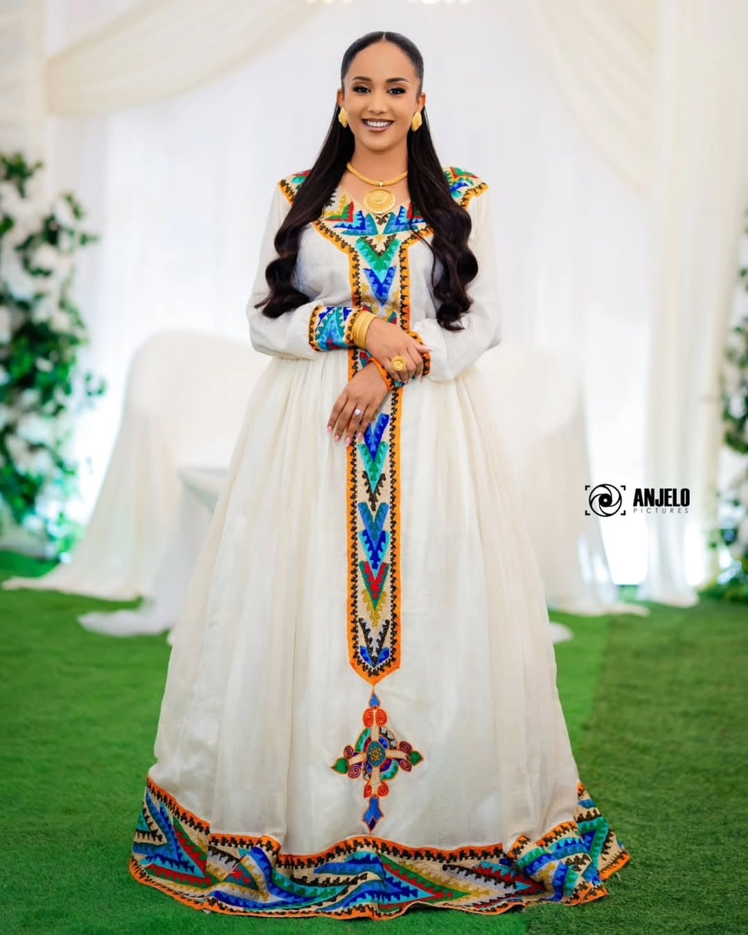Multi Color Ethiopian Libs – Chic Traditional Dress for Cultural Gatherings & Parties