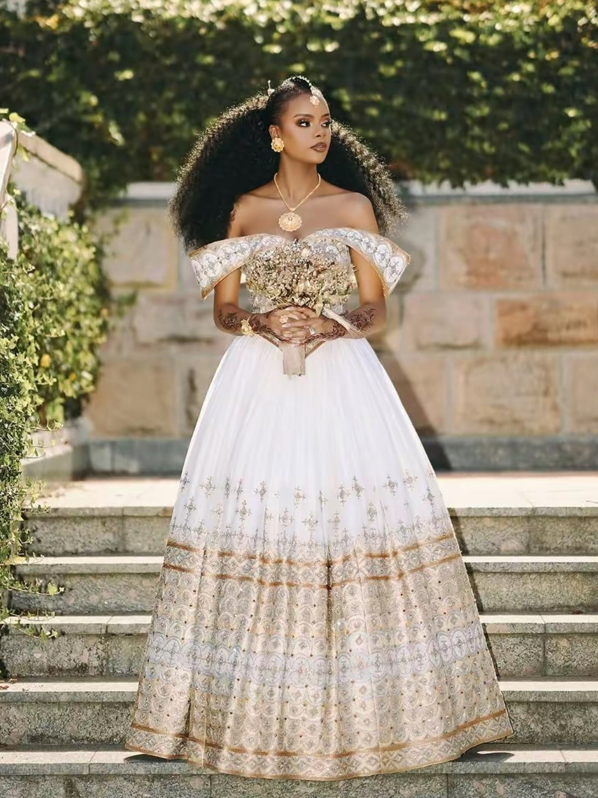 modern habesha dress Gold Wedding – Contemporary Off-Shoulder Bridal d Handcrafted with meticulous attention Short Sleeve White Lace INV-1055215 Color:Heather Gray Vest