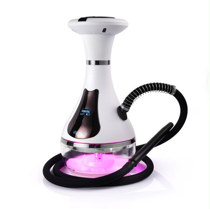 Rechargeable Arabian LED Electric Hookah – Charcoal-Free Electronic Water Pipe with Light