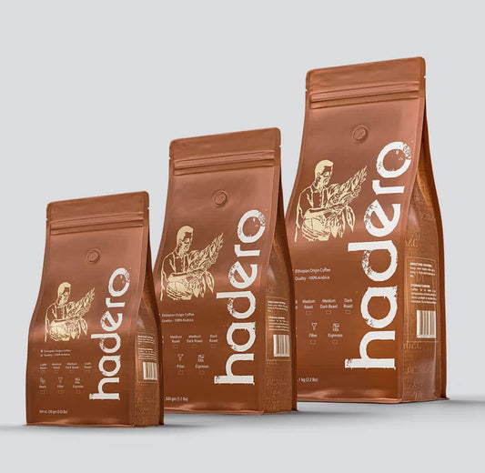 Hadero Coffee 500G – Premium Ethiopian Medium Roast Coffee (Rich & Aromatic Blend)