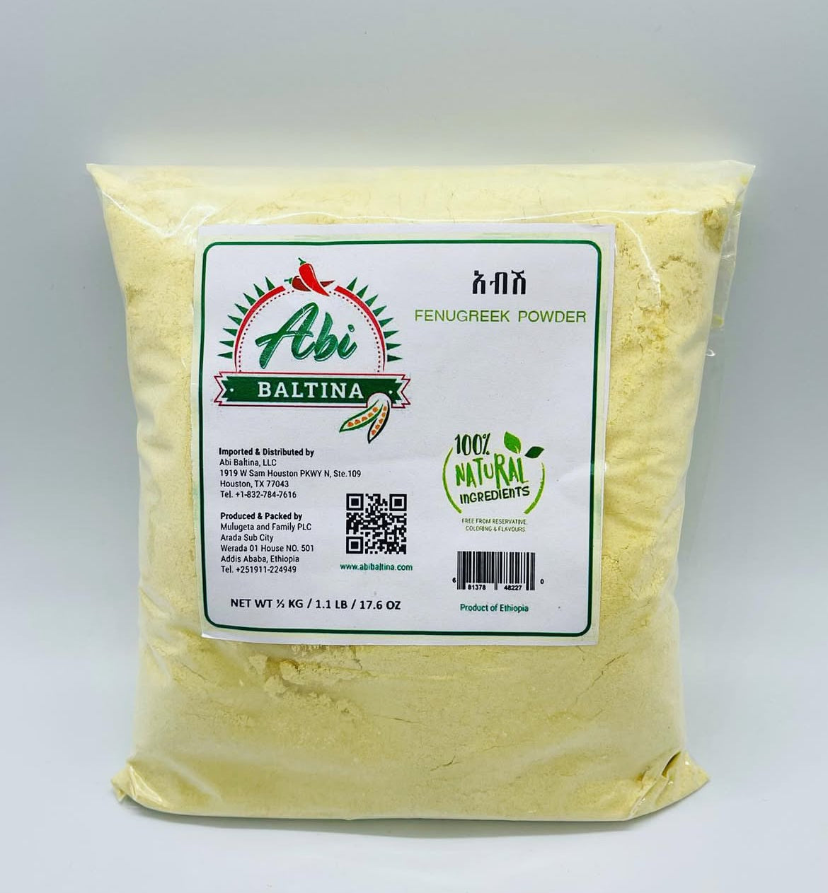 Ethiopian Abish – Premium Ground Fenugreek Powder for Cooking, Tea & Herbal Use