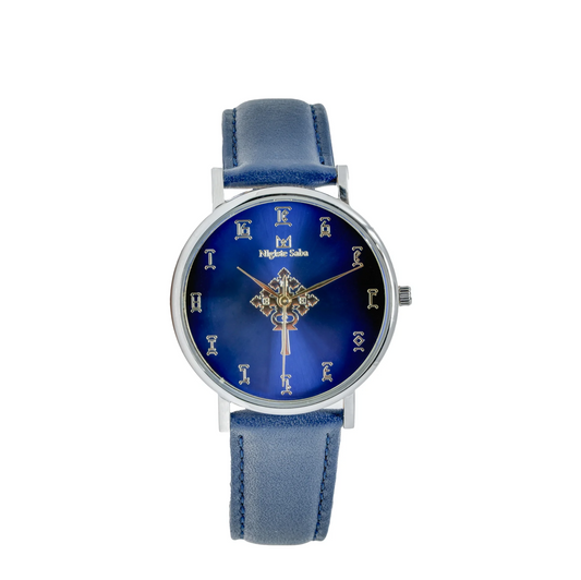 Nigiste Saba – Women’s Cross Watch in Royal Blue