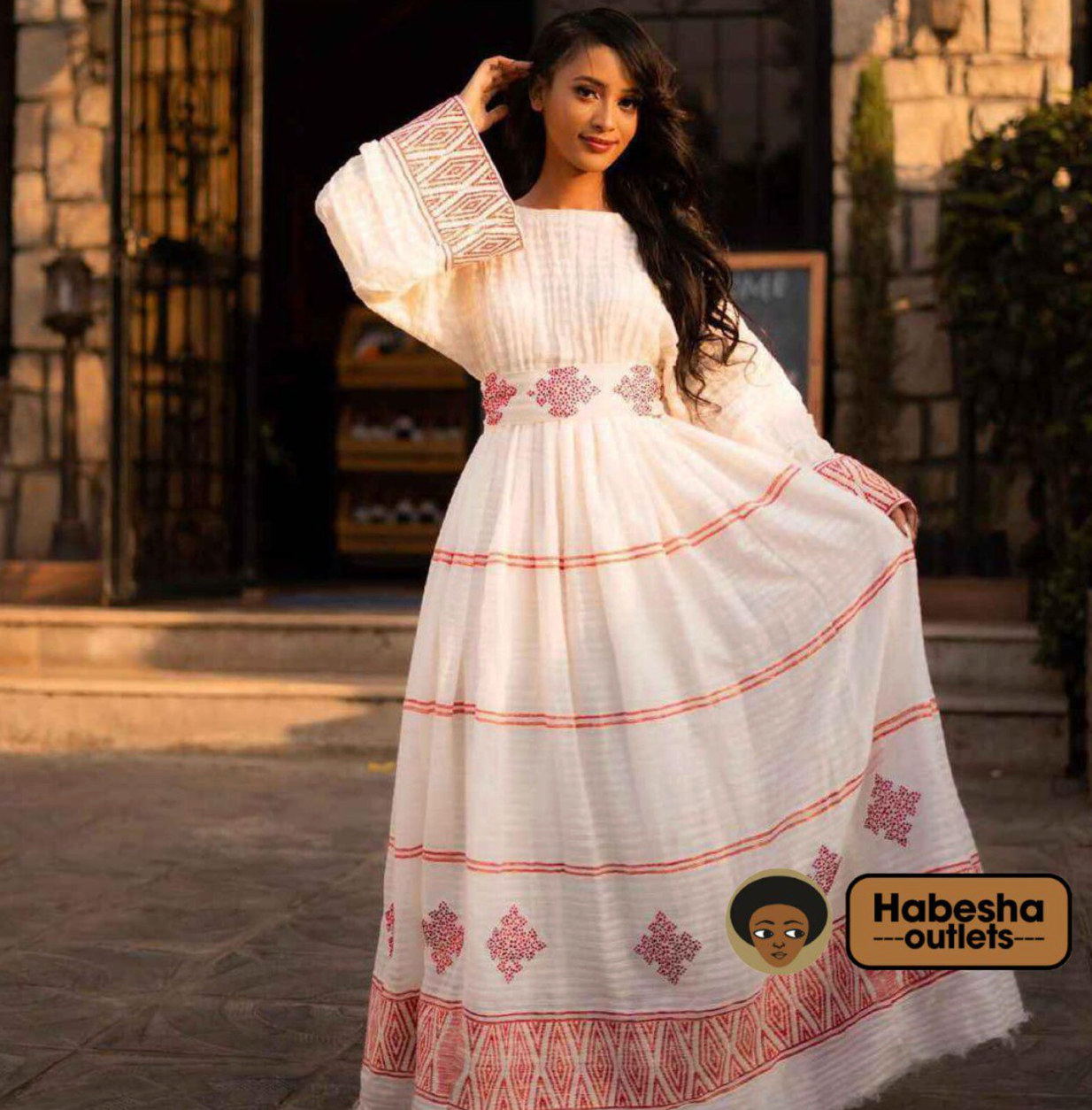 Handwoven Habesha Kemis – Classic Ethiopian & Eritrean Traditional Dress
