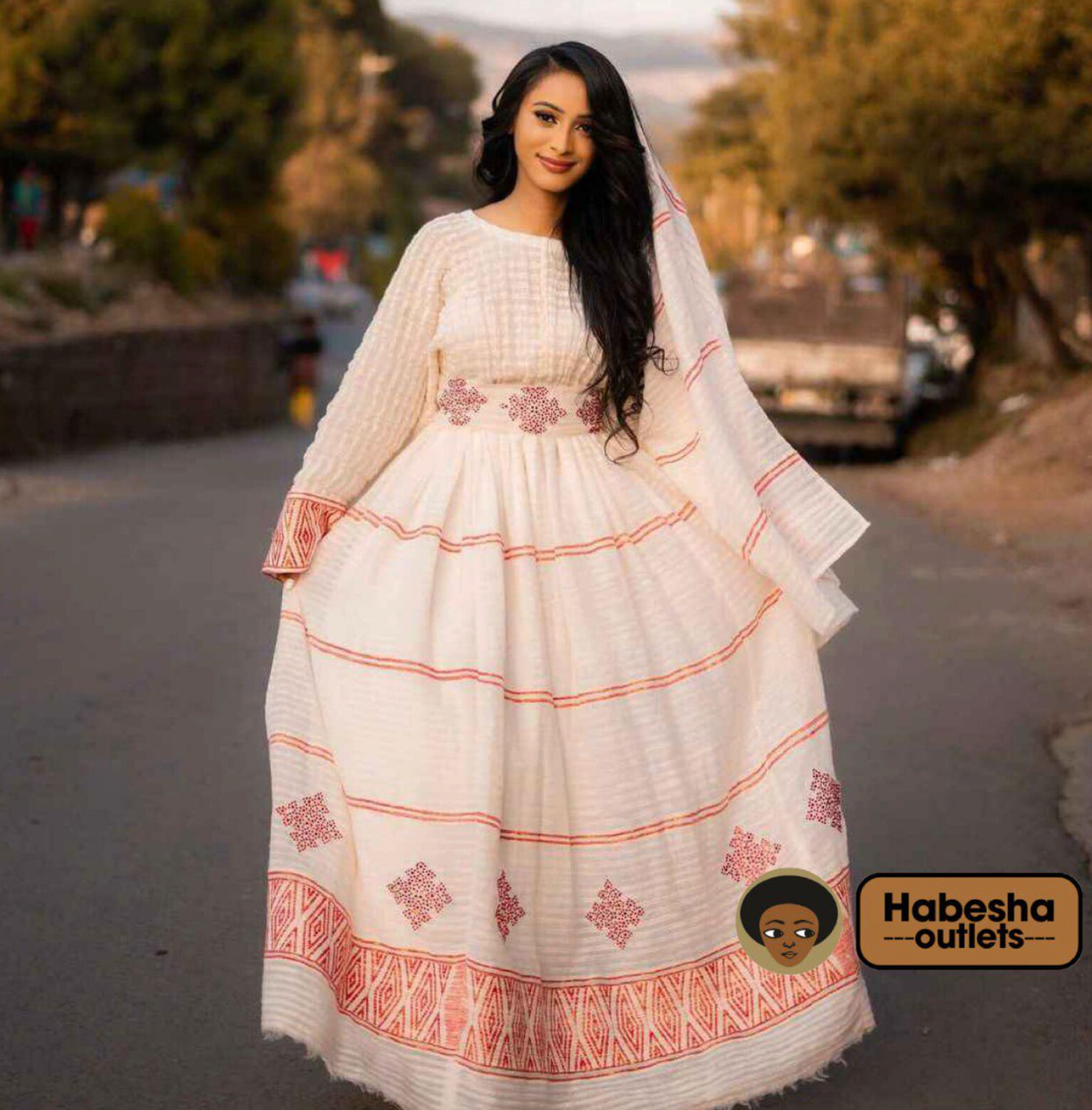 Handwoven Habesha Kemis – Classic Ethiopian & Eritrean Traditional Dress