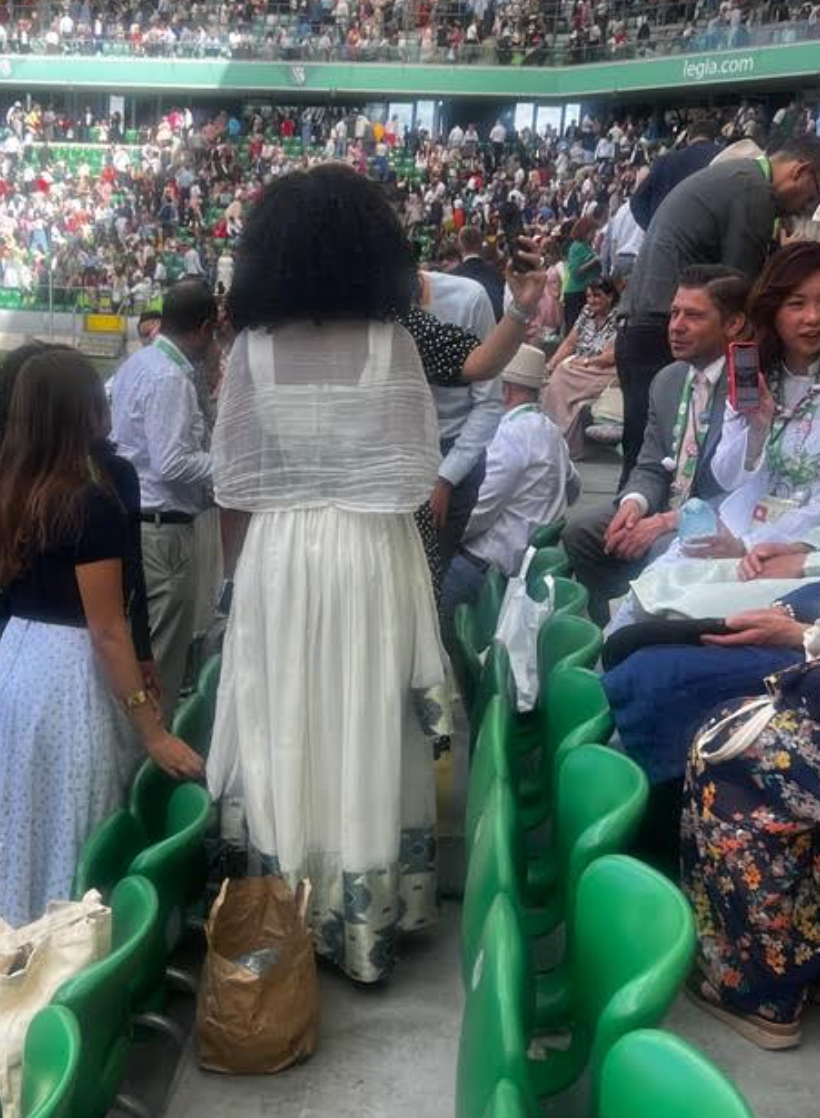 Custom Green Habesha Zuria Dress