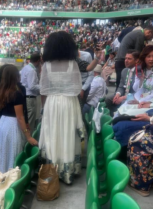 Custom Green Habesha Zuria Dress