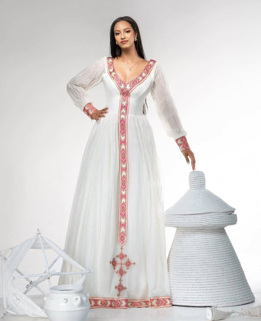 Unique Habesha Dress – Ethiopian Traditional for Shimglina & Events
