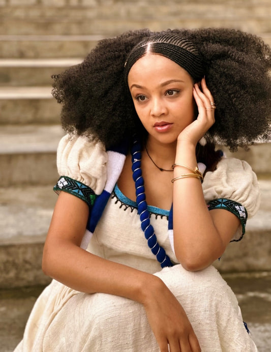 Habesha Dress - Traditional Handwoven Kemis for special moments