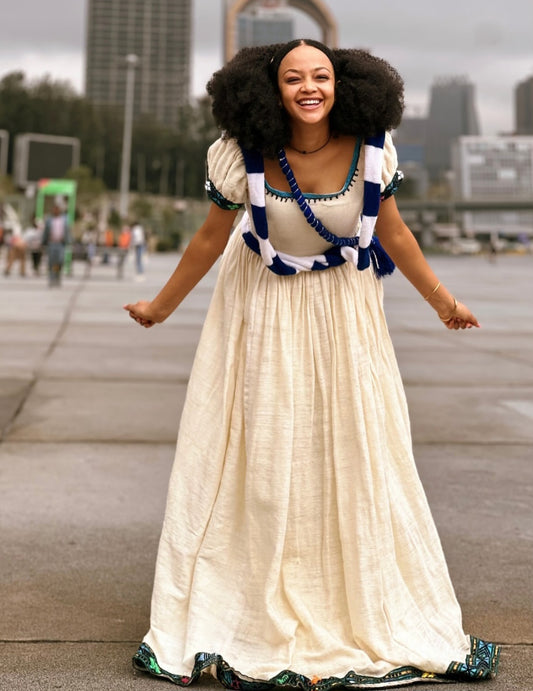 Habesha Dress - Traditional Handwoven Kemis for special moments