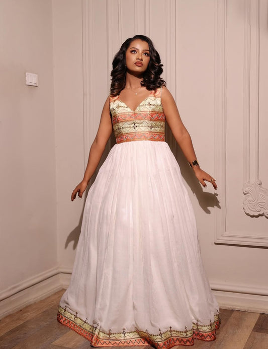 Red Ethiopian Clothing | Handmade Ethiopian Dress Collection Online