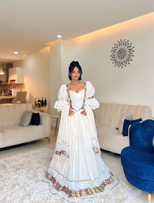 The Ethiopian Store | Multicolor Habesha Dress Stylish Cultural Wear