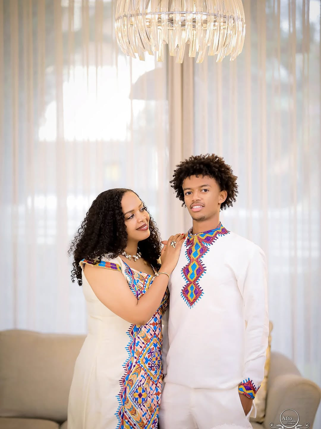 Vibrant Traditional Ethiopian Wear – Family Habesha Outfit Set by Tsehaye Mehari