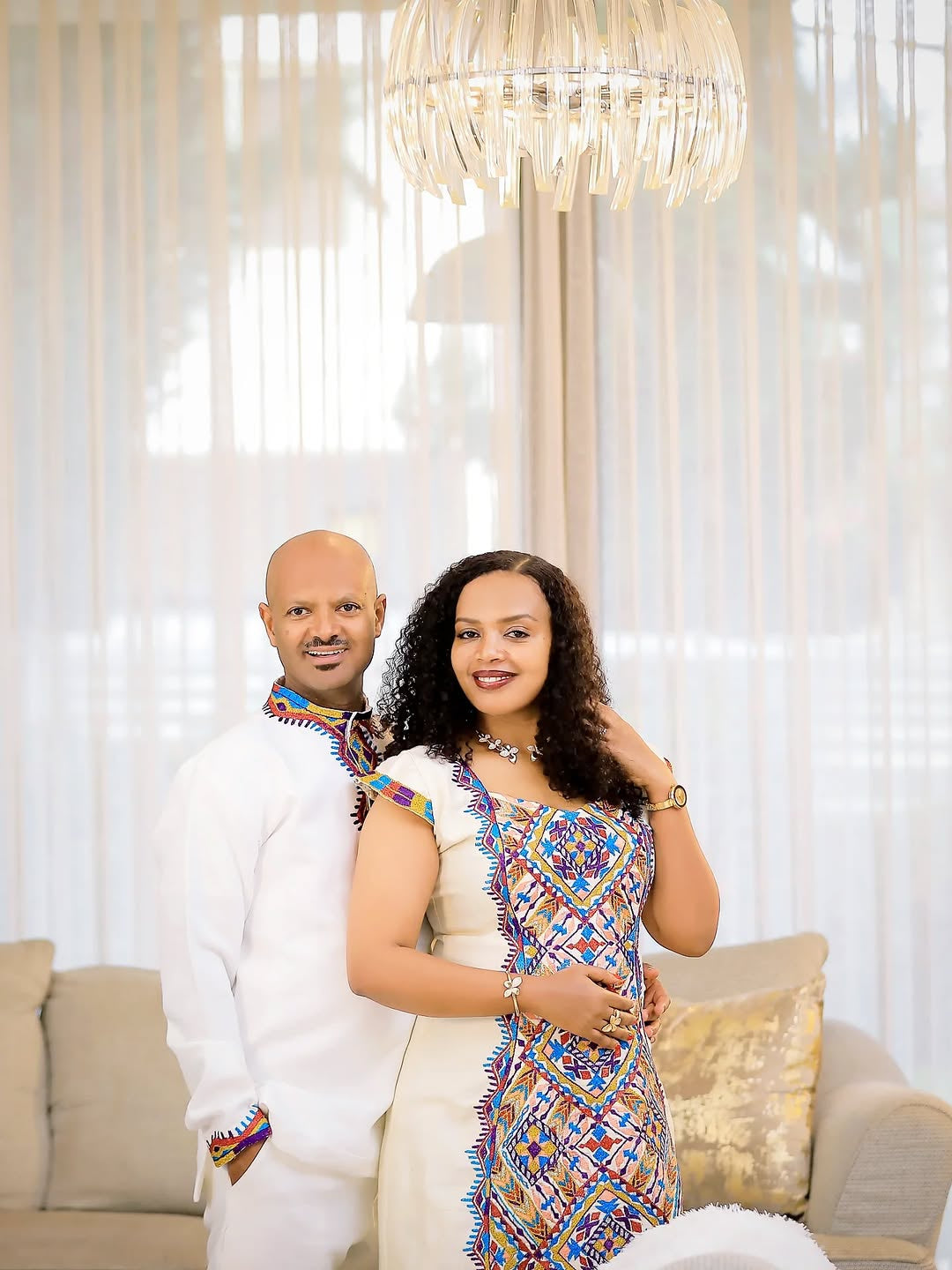 Vibrant Traditional Ethiopian Wear – Family Habesha Outfit Set by Tsehaye Mehari