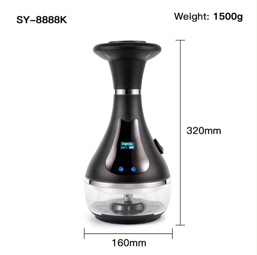 Rechargeable Arabian LED Electric Hookah – Charcoal-Free Electronic Water Pipe with Light
