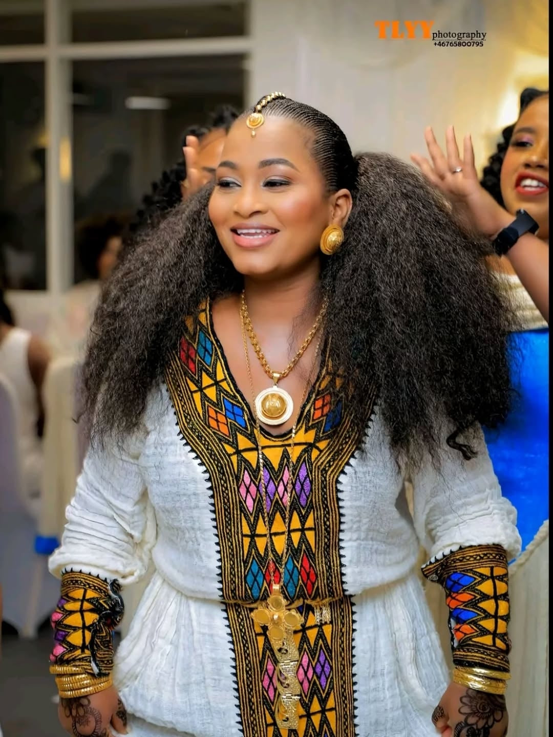 Multi Color Ethiopian Kemis – Luxury Cultural Dress with Handwoven Embroidery for Bridal Ceremonies, Engagements & Formal Events