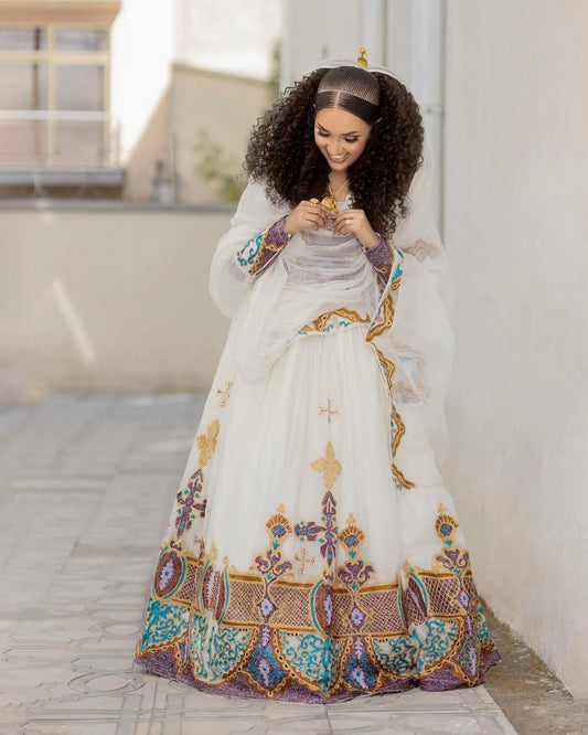 Ethiopian Dress | Handmade Habesha Kemis for Weddings and Church