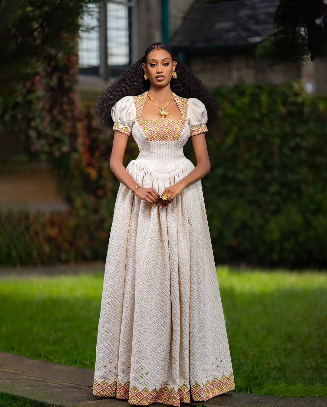 Ivory Habesha Clothes | Classic Ethiopian Dress for Church