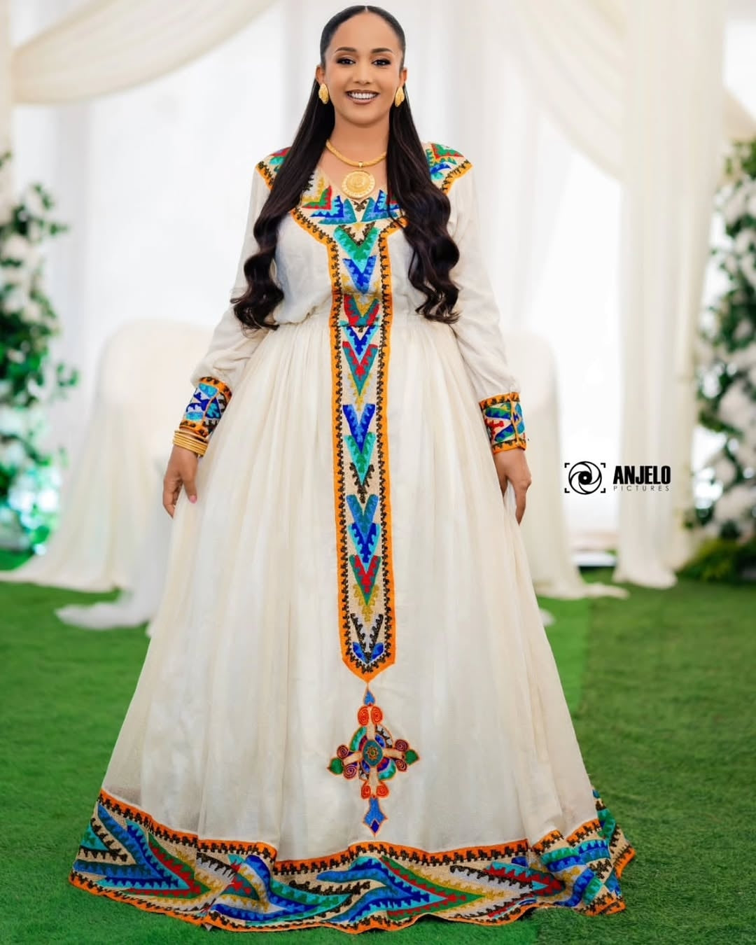 Multi Color Ethiopian Libs – Chic Traditional Dress for Cultural Gatherings & Parties
