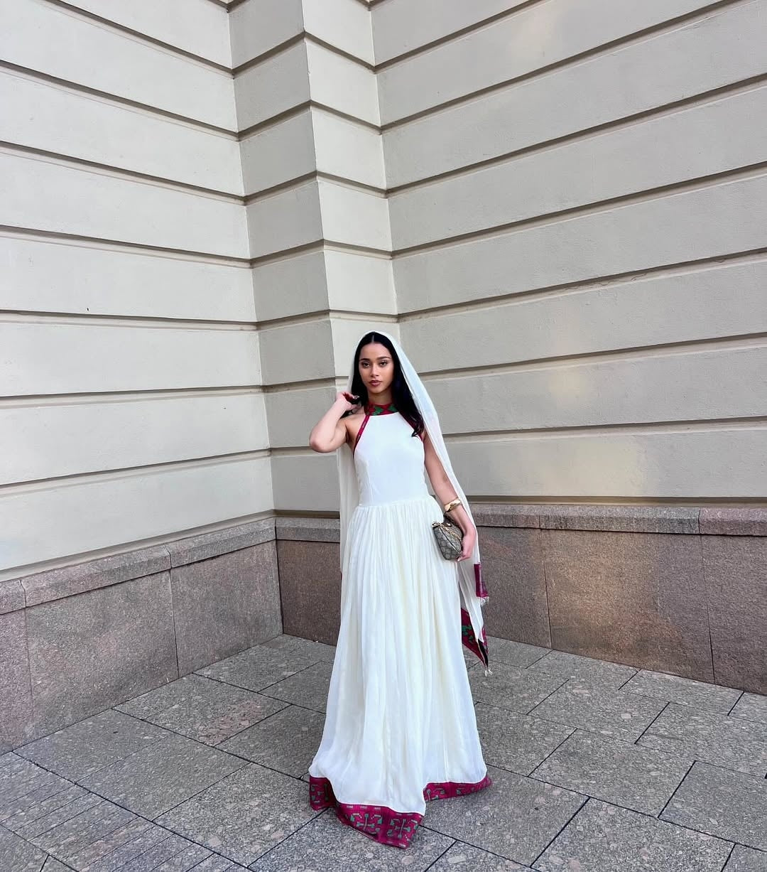 Purple Habesha Kemis – Refined Ethiopian Traditional Dress for Cultural Events and Elegant Occasions