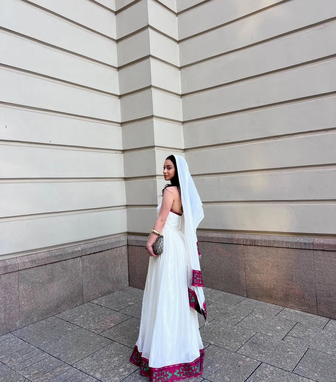 Purple Habesha Kemis – Refined Ethiopian Traditional Dress for Cultural Events and Elegant Occasions