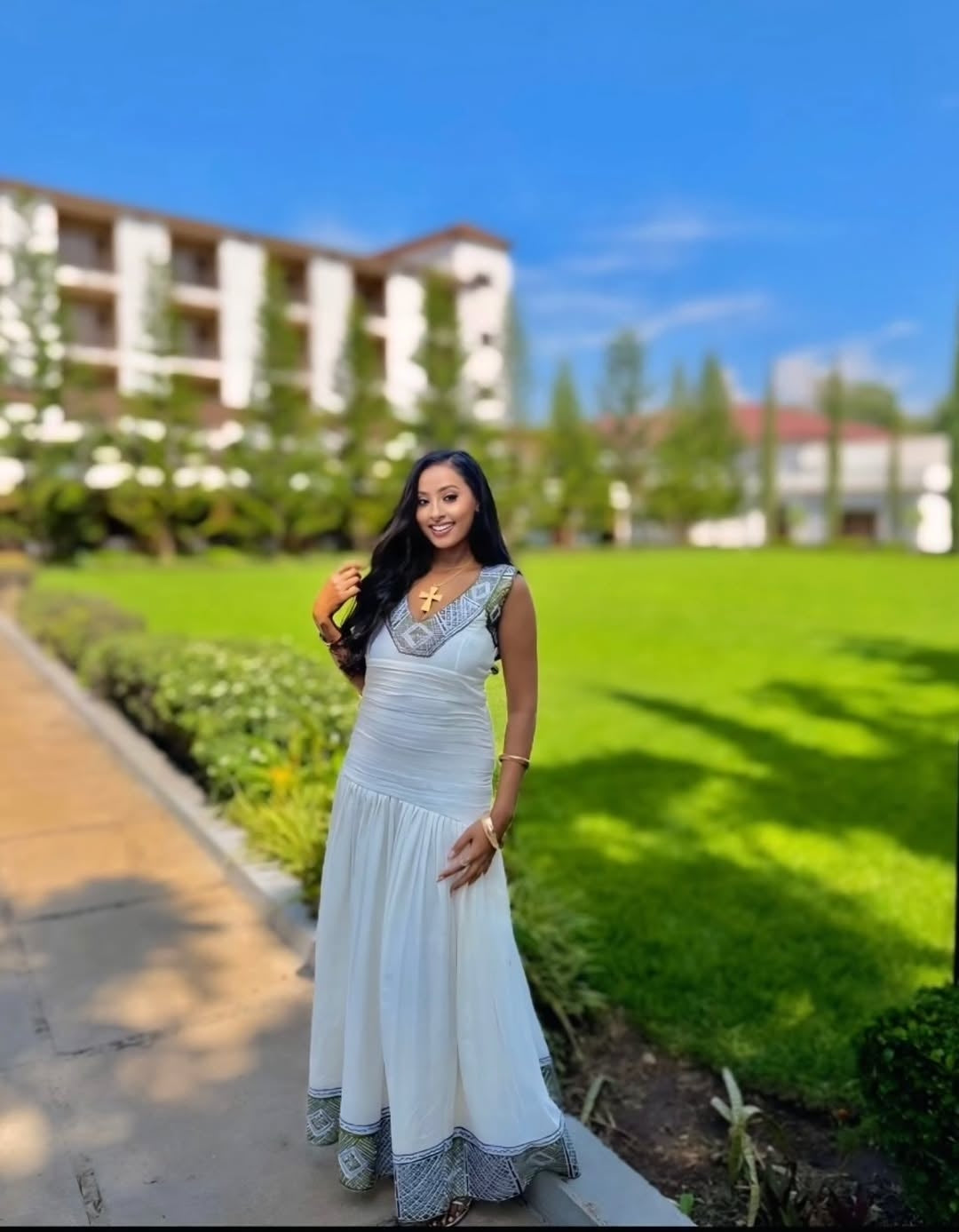 Luxury Mermaid Style Ethiopian Habesha Kemis – Wedding & Celebration Dress