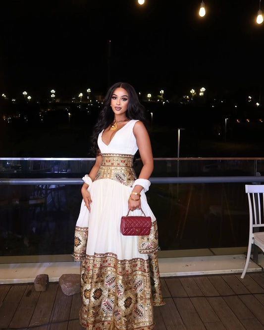 gold and white dresses for women Lorder Queen Women's Sweetheart Ivory Chiffon Sequin Long Prom Size 2 Ivory : Clothing, Shoes & Jewelry For customized size Gold Habesha Dresses Shiny