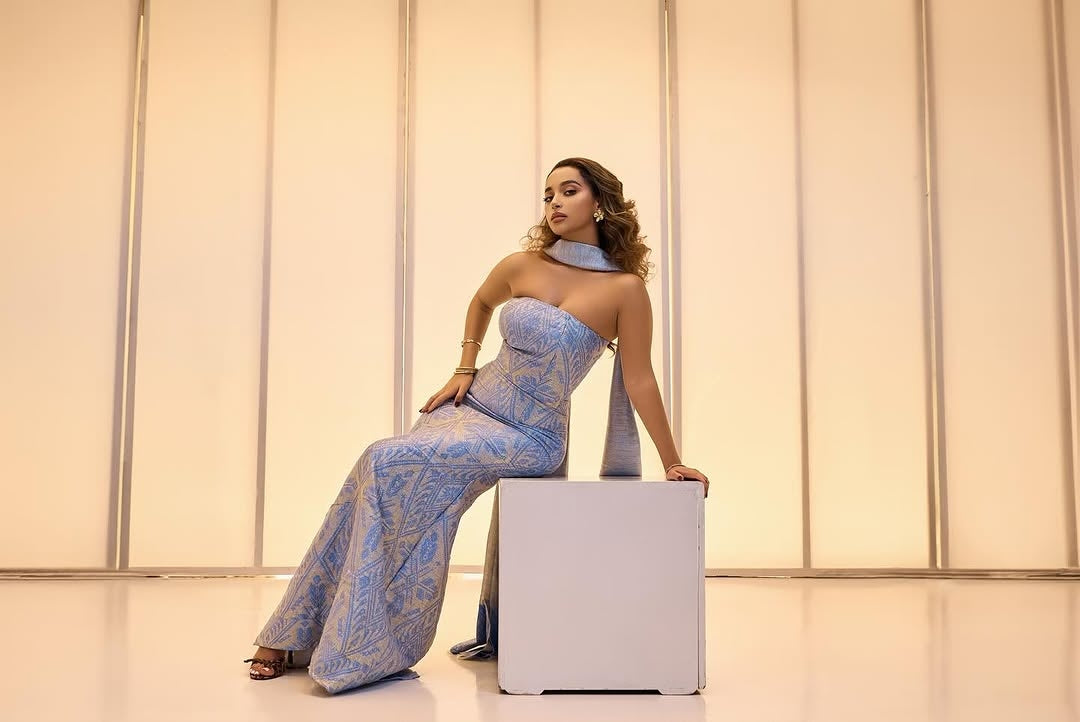 Light Blue Habesha Kemis – Modern Ethiopian Evening Dress by Tsehaye Mehari