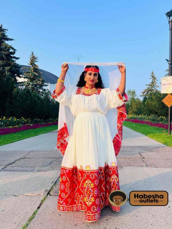 Beautiful Eritrean Zuria Authentic Habesha Dress for Special Occasions