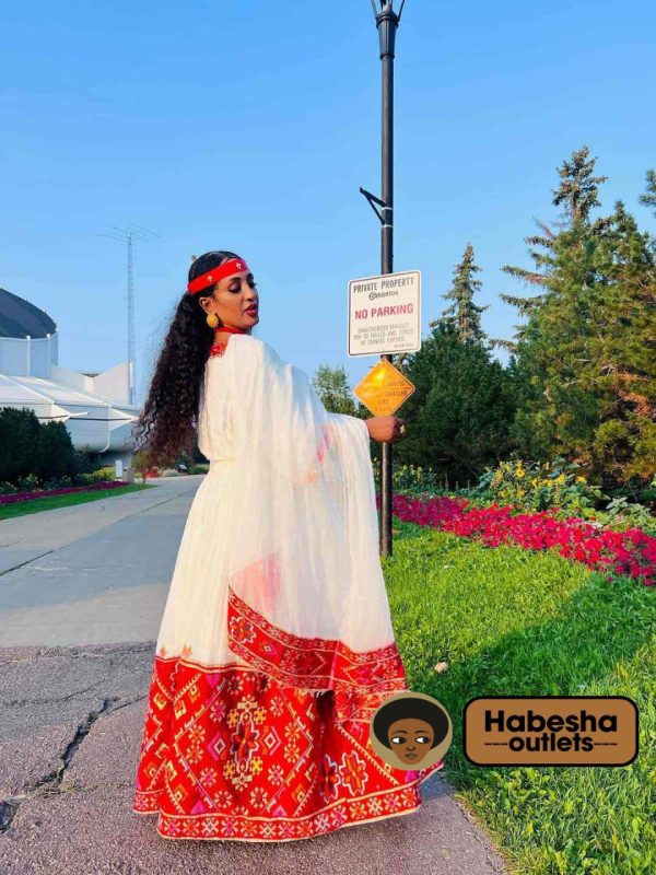 Beautiful Eritrean Zuria Authentic Habesha Dress for Special Occasions - Image 2